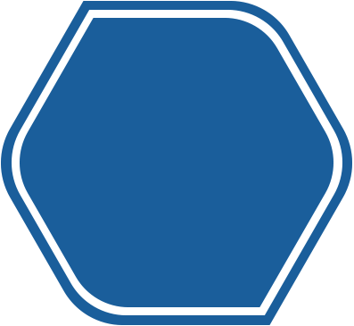 A blue hex.